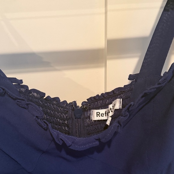 Crepe royal blue Reformation long dress size 4
Tie top - Picture 3 of 5